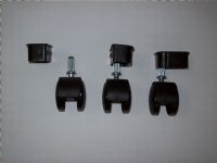 RODAJAS (RUEDITAS) GIRATORIAS DE 2" DE PLASTICO